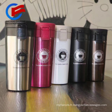 Tasse de café de thermos de café de haute qualité avec des tasses de couvercle et des tasses bocal à vide thermos tasse de café pot tasse de voyage